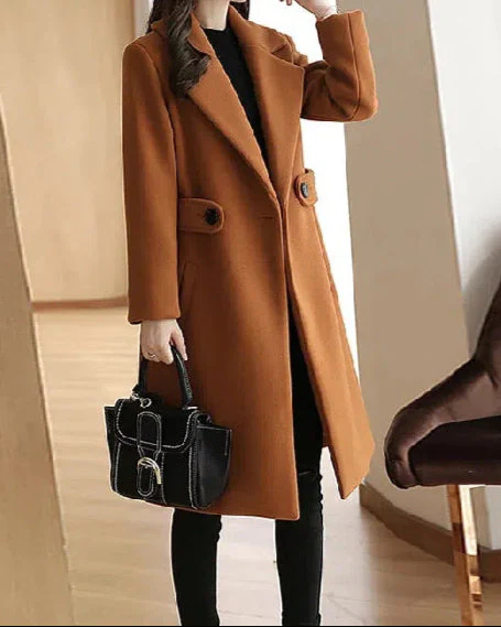 Noémie | Manteau en Laine Ajusté Élégant pour Femme - Confort et Style Sophistiqué – Image 2