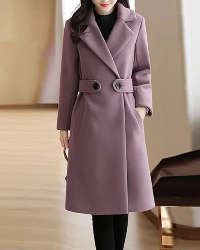 Noémie | Manteau en Laine Ajusté Élégant pour Femme - Confort et Style Sophistiqué – Image 9