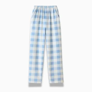 Pantalon Pyjama Femme Polaire – Taille Élastique & Poches, Coupe Droite Hiver