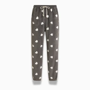 Pantalon Pyjama Femme Polaire Chaud – Taille Élastique & Poches
