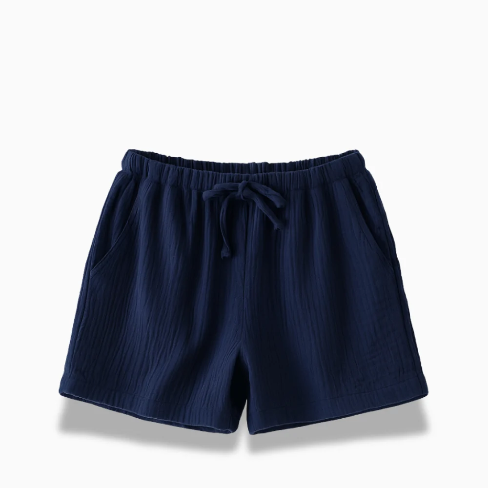 Pyjama Femme Short Coton – Taille Élastique Légère