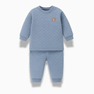 Pyjama Enfant Matelassé – Ensemble Coton Chaud