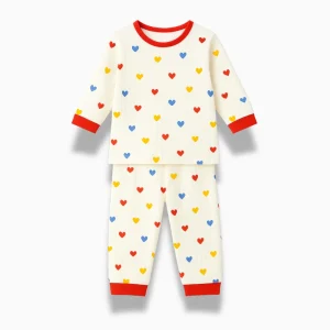 Pyjama Enfant Coton – Ensemble Haut & Pantalon Motif