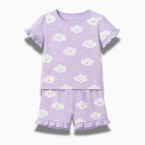 Pyjama Enfant Coton – Ensemble Léger Haut & Pantalon
