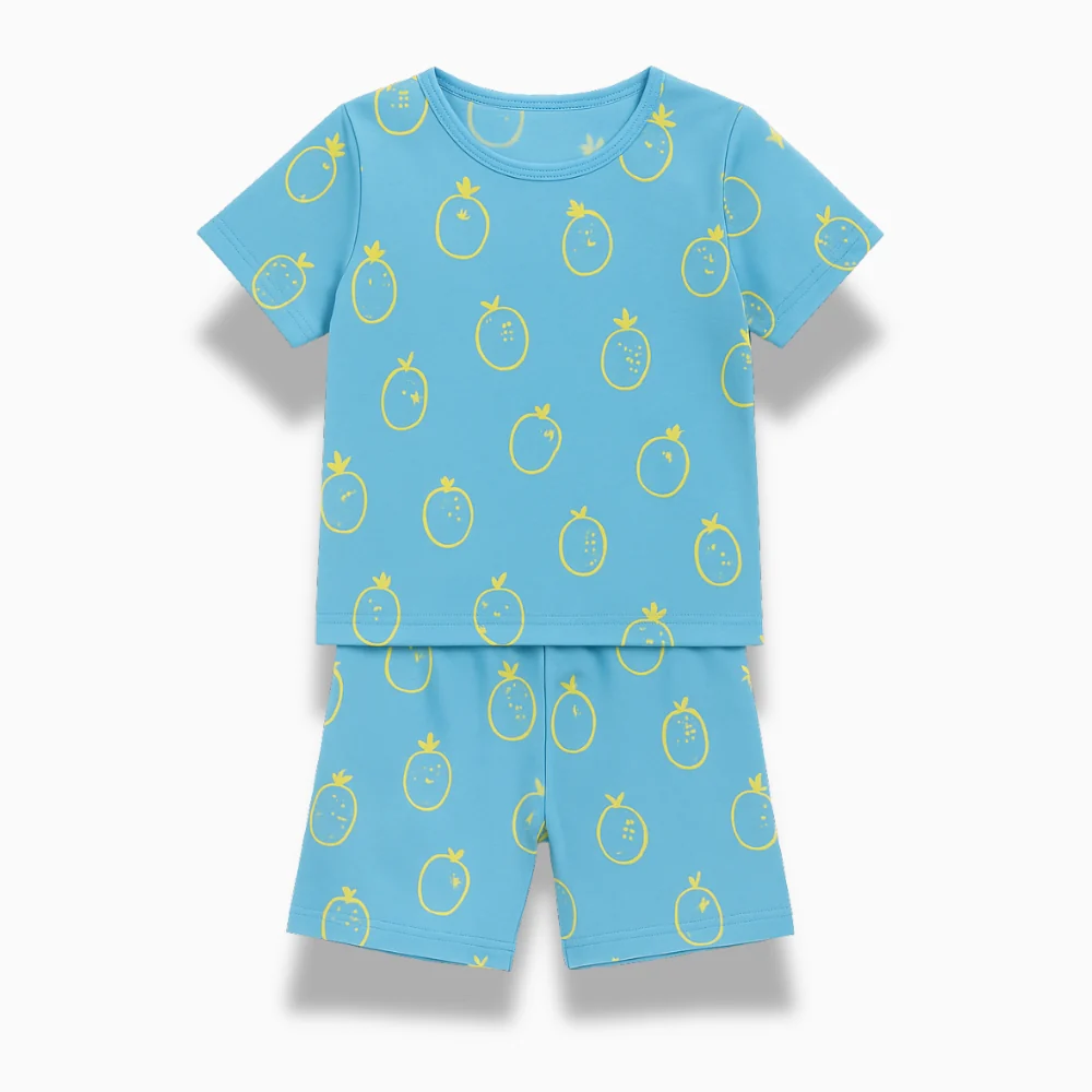 Pyjama Enfant Coton – Ensemble Haut & Pantalon Motif Cartoon