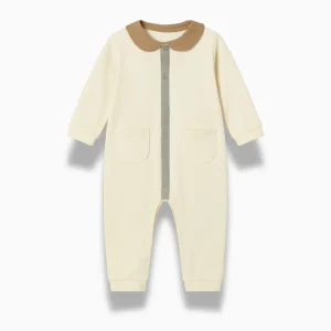 Pyjama Bébé Coton – Combinaison à Boutons Unie
