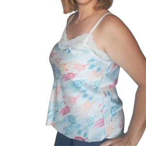 Débardeur à Imprimé Blanc