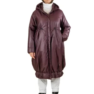 Doudoune longue avec cordons ajustables