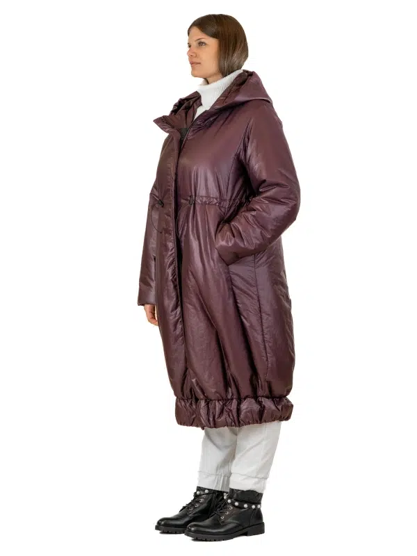 Doudoune longue avec cordons ajustables – Image 2