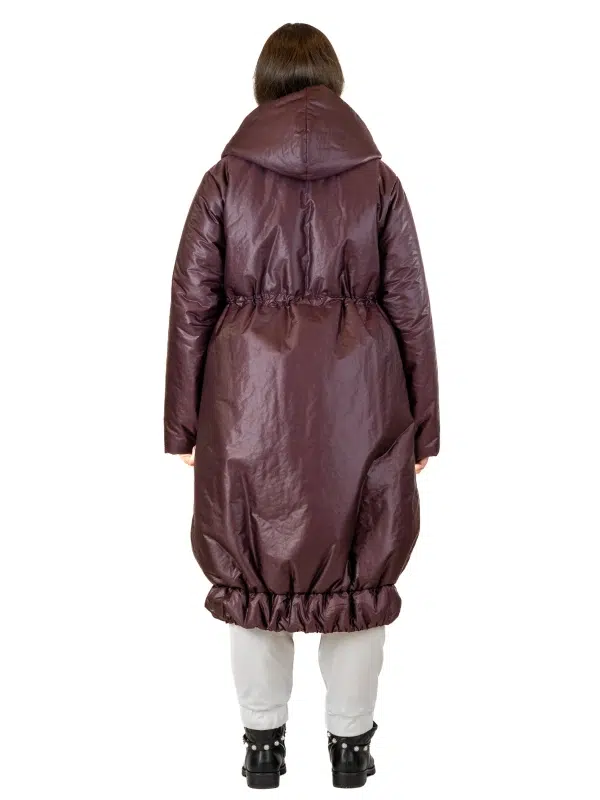 Doudoune longue avec cordons ajustables – Image 3