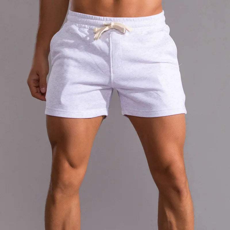 Short décontracté pour hommes avec taille élastique, tissu en coton respirant, coupe ajustable et poches latérales pratiques – Image 7