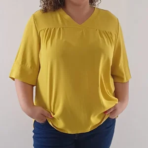 Blouse Moutarde Grande Taille