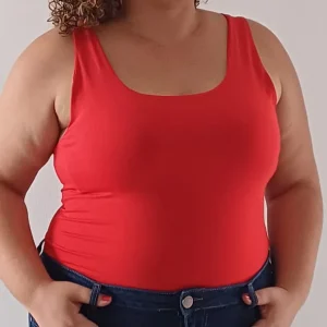 Débardeur Rouge en Coton Doux