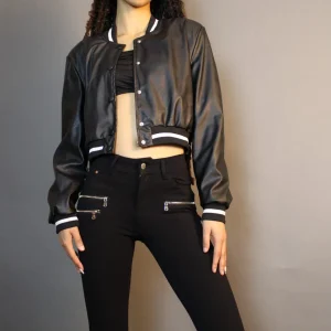 Veste femme bomber noire