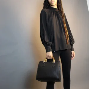 Chemisier femme vaporeux noir