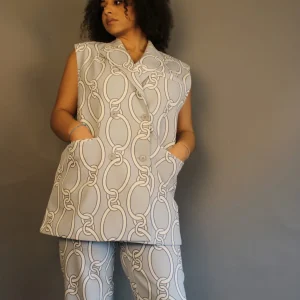 Blazer Oversize à imprimé graphique