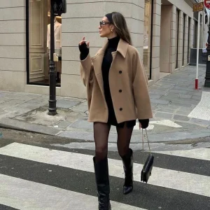 Florine™ Manteau en laine surdimensionné