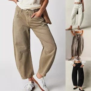 Pantalon large élégant et souple - Pantalon décontracté pour femmes à la pointe de la mode