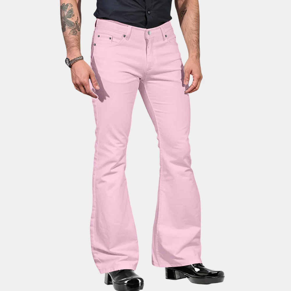 Bruno - Pantalon évasé à la mode pour hommes pour un look élégant – Image 4