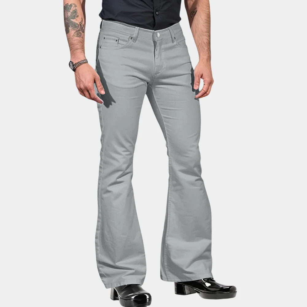 Bruno - Pantalon évasé à la mode pour hommes pour un look élégant – Image 3