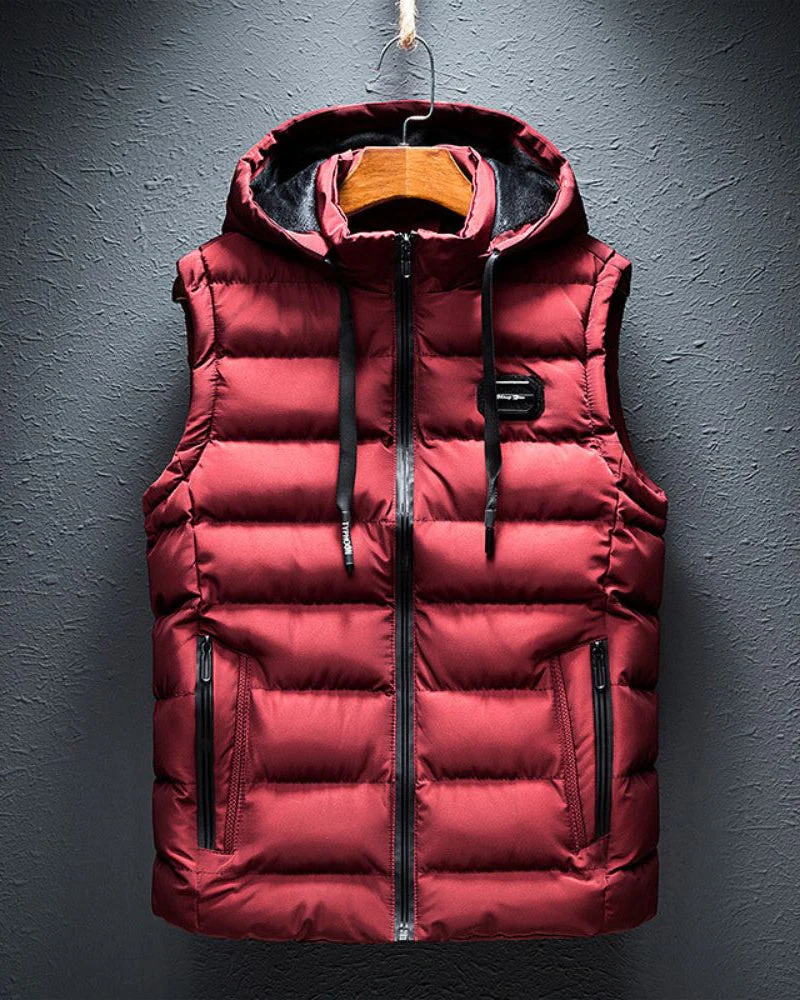 Jules | Gilet Matelassé à Capuche pour Hommes - Élégance et Confort en Toutes Saisons