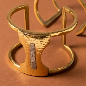 Manchette dorée en laiton -  Askari