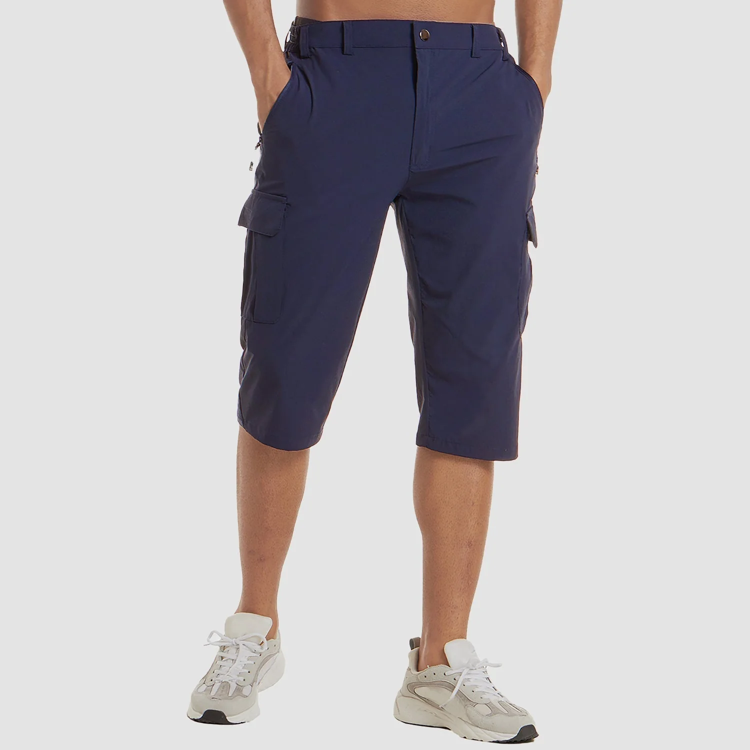 Short d'extérieur pour hommes avec poches multifonctionnelles pour une marche confortable – Image 4