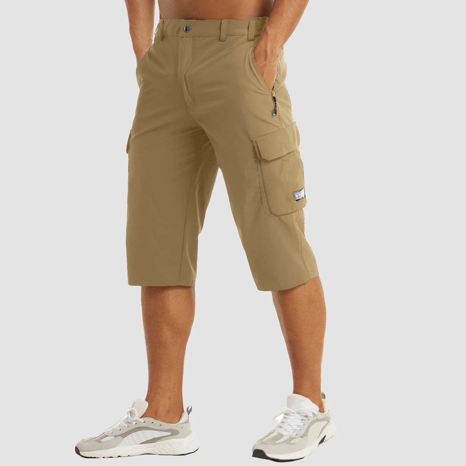 Short d'extérieur pour hommes avec poches multifonctionnelles pour une marche confortable