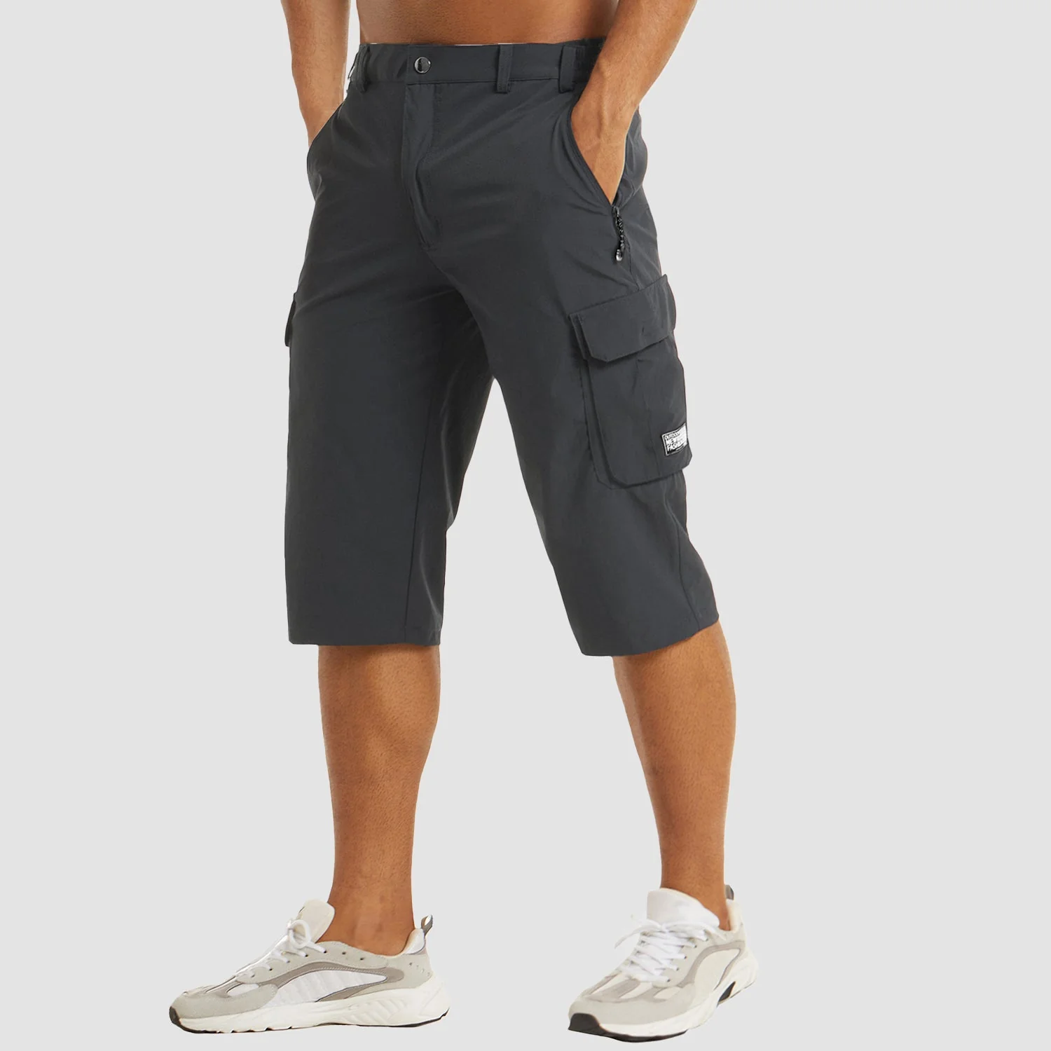 Short d'extérieur pour hommes avec poches multifonctionnelles pour une marche confortable – Image 9