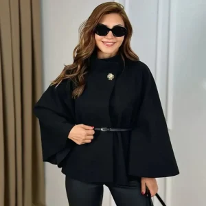 Manteau court en laine de printemps