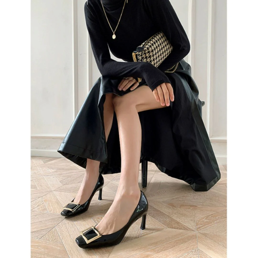 Narella | Sandales élégantes à talon avec accent métallisé – Image 2