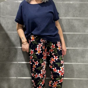 Pantalons fleurs Bambi