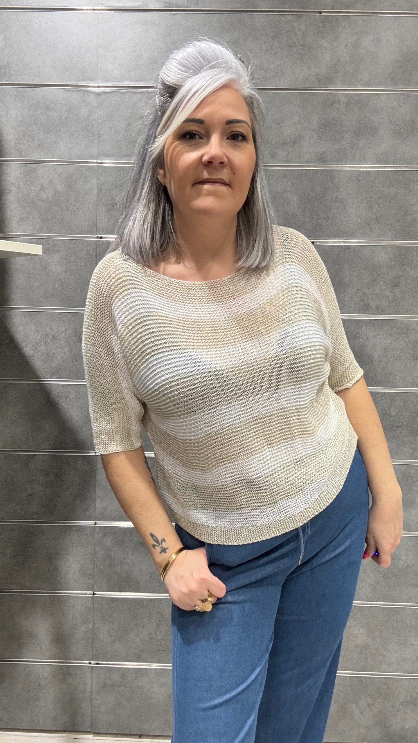 Pull rayé Lei – Image 2