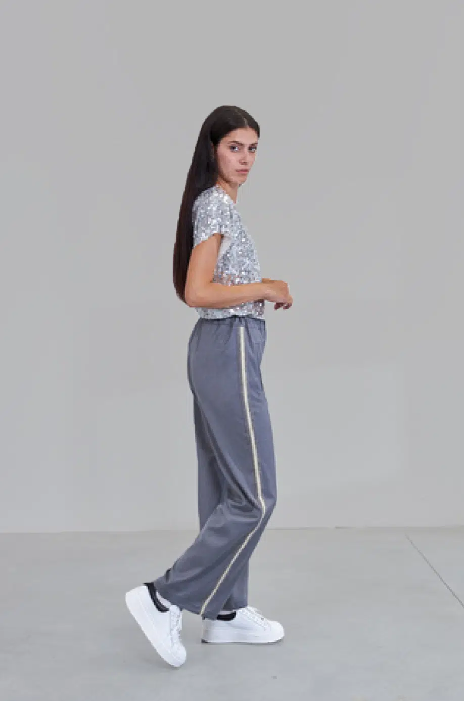 Pantalon Avec Bande sur le côté