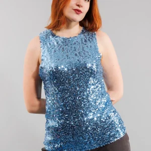 Top à paillettes