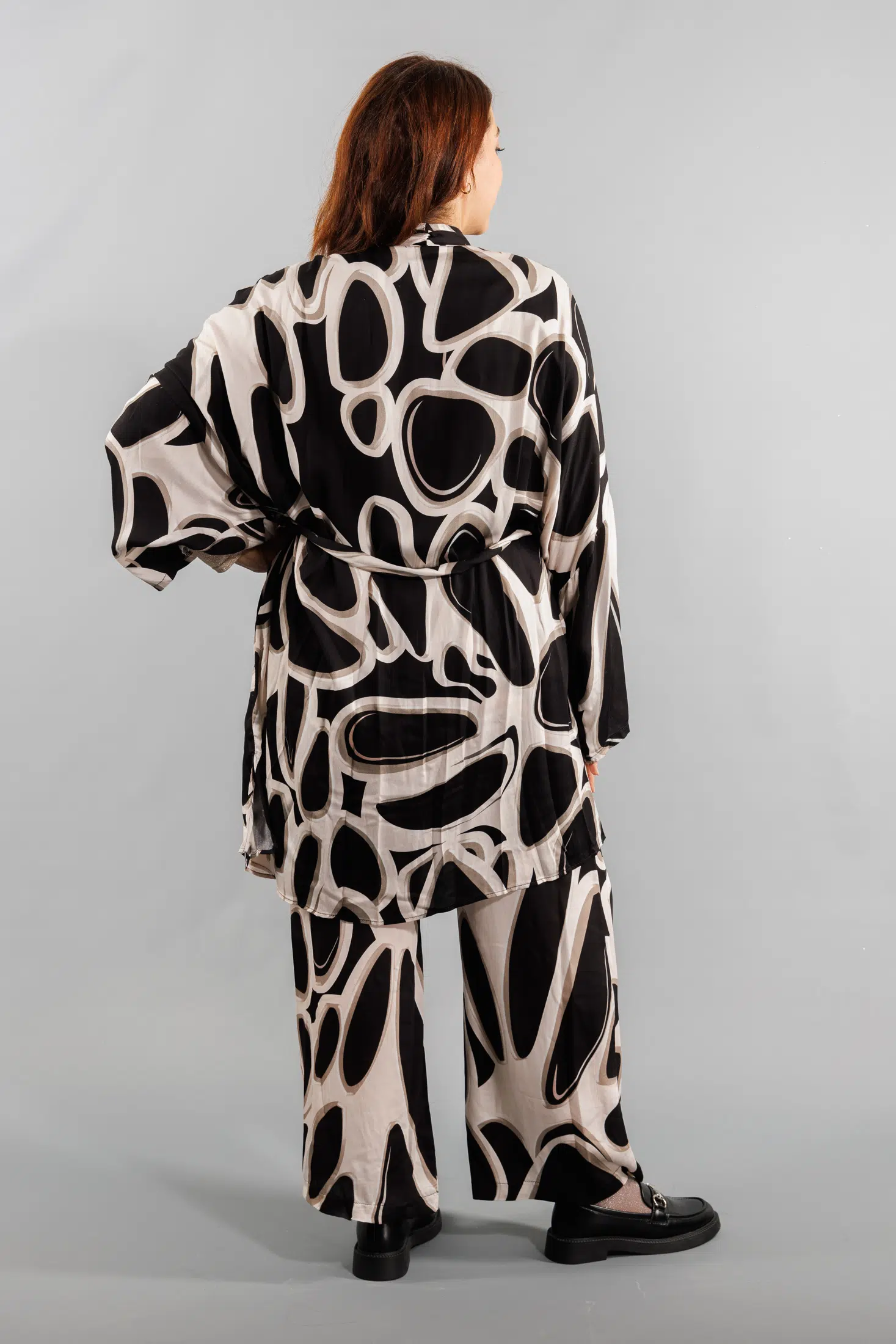 Kimono fantaisie en viscose Grande Taille – Image 2