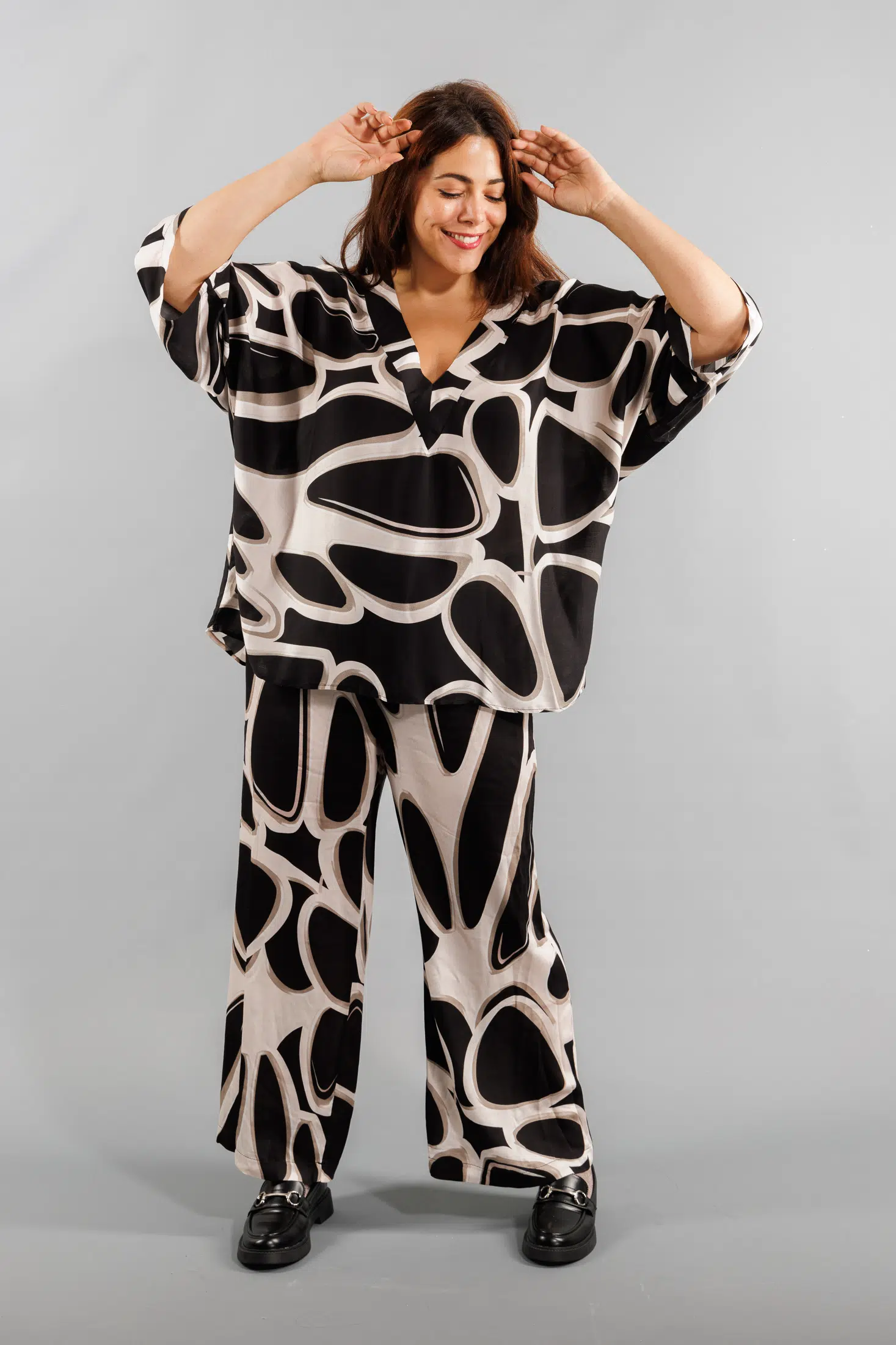 Blouse fantaisie Col V Grande Taille