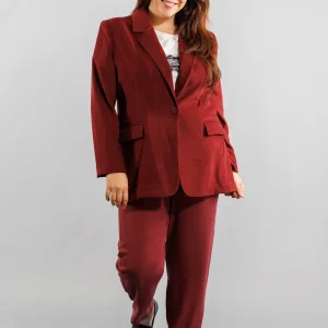 Veste en velours ras Grande taille