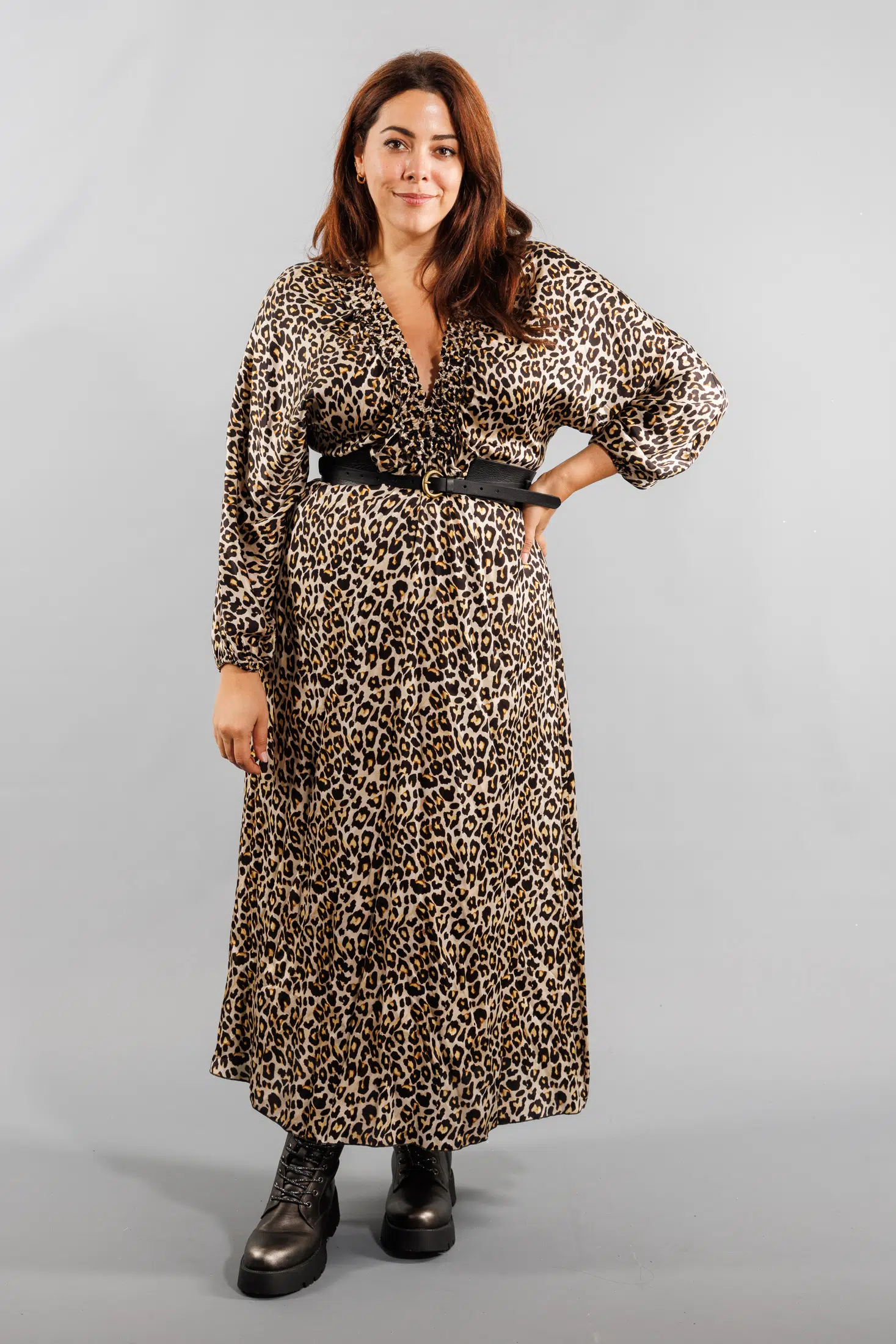 Robe longue à imprimé animal – Image 2