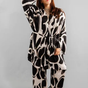 Kimono fantaisie en viscose Grande Taille