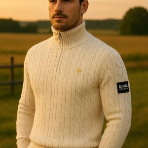 Pull col roulé zippé – BILOBA OFFICIEL