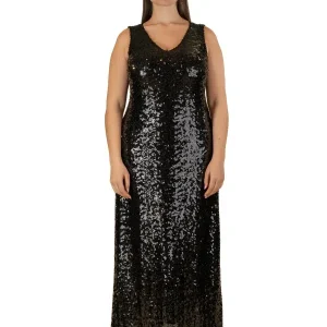 Robe longue à sequins