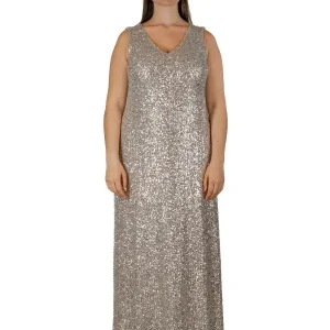 Robe longue à sequins