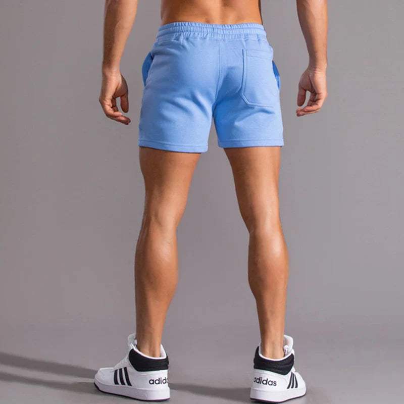 Short décontracté pour hommes avec taille élastique, tissu en coton respirant, coupe ajustable et poches latérales pratiques – Image 4
