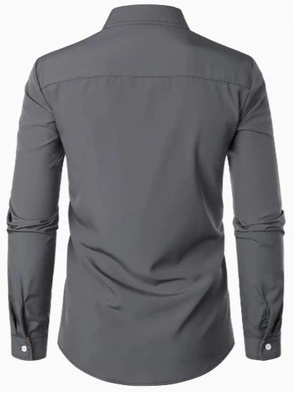 Chemise décontractée pour homme à manches longues et respirante – Image 7