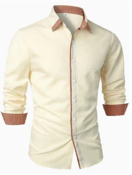 Chemise décontractée pour homme à manches longues et respirante
