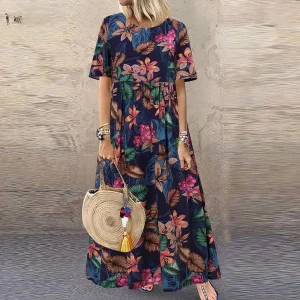 Jenna | Robe Maxi Florale Vibrante