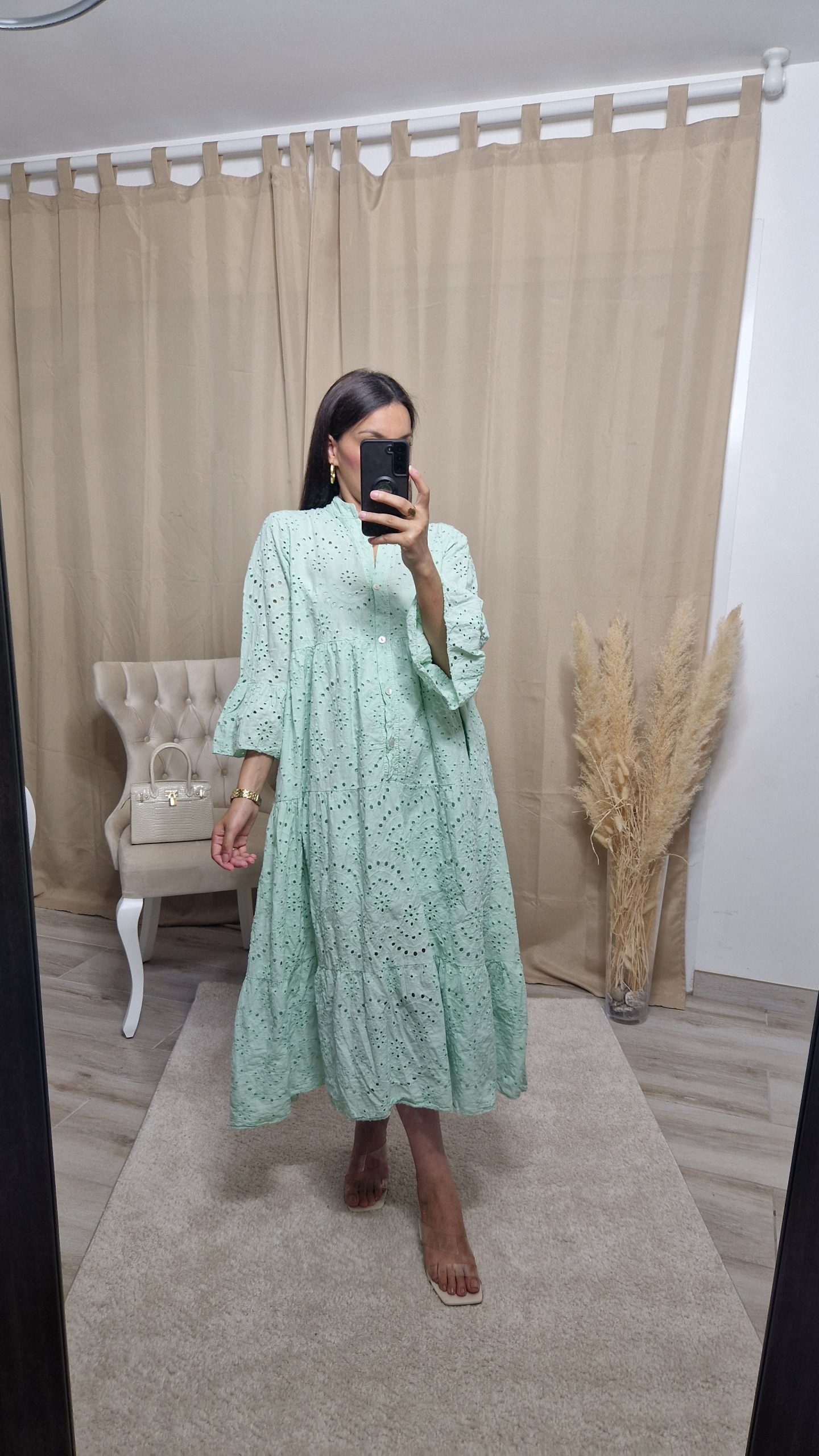 ROBE – VERA VERT PISTACHE