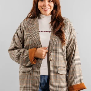 Veste à carreaux Grande Taille