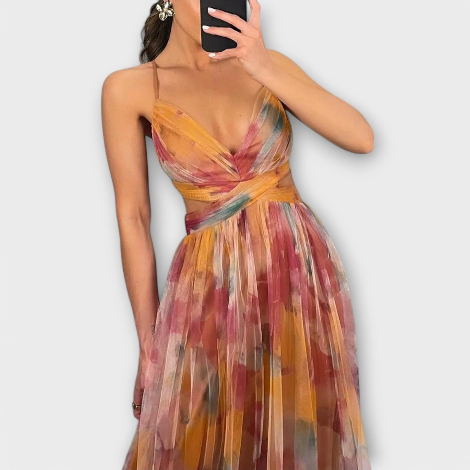 Robe Maxi Annai Mesh - Élégante et Flatteuse – Image 5